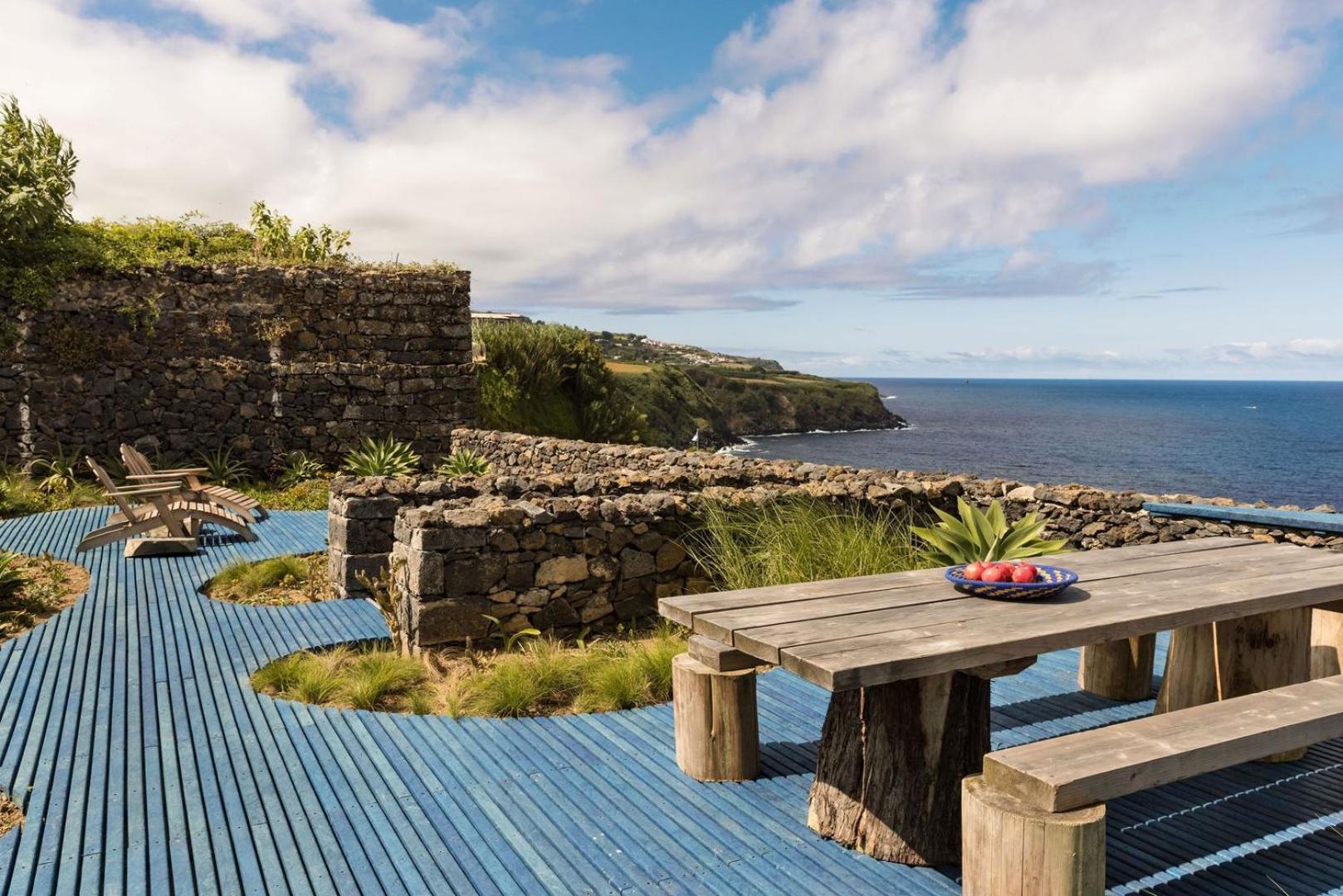 The Blue House Azores Capelas Luaran gambar