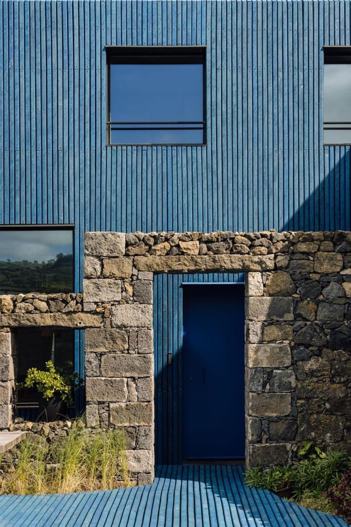 The Blue House Azores Capelas Luaran gambar